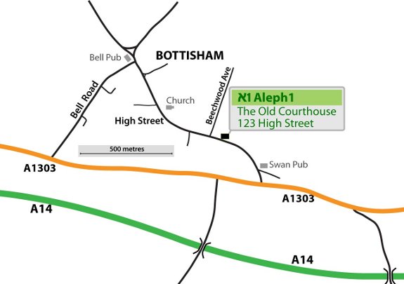 Bottisham map